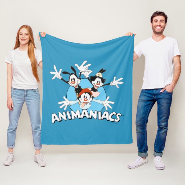 Animaniacs | Warner Siblings Arms Wide Graphic Fleece Blanket (In Situ)