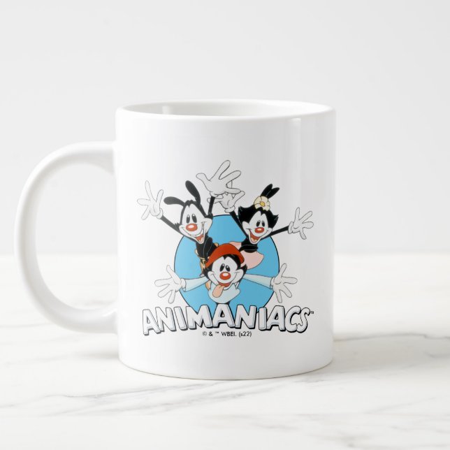 Animaniacs | Warner Siblings Arms Wide Graphic Giant Coffee Mug (Left)