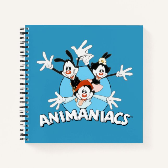 Animaniacs | Warner Siblings Arms Wide Graphic Notebook (Front)