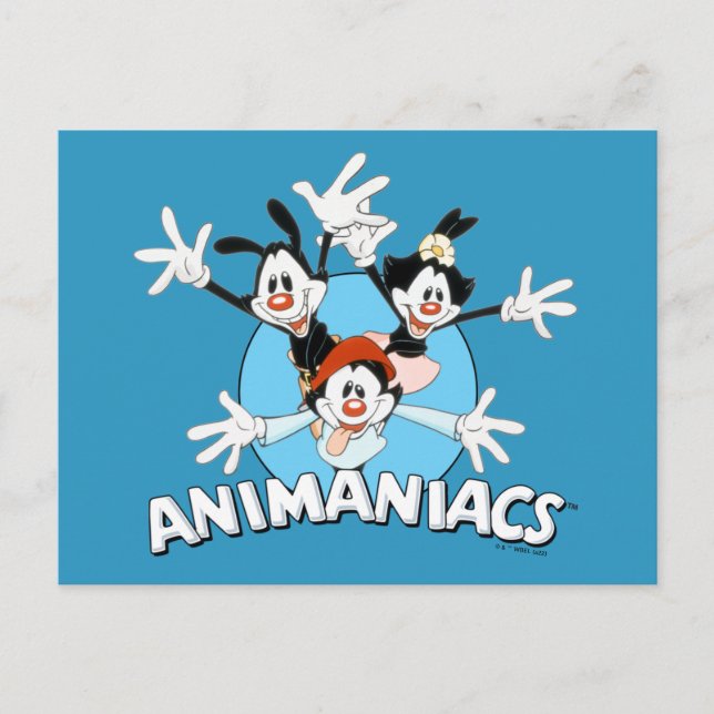 Animaniacs | Warner Siblings Arms Wide Graphic Postcard (Front)
