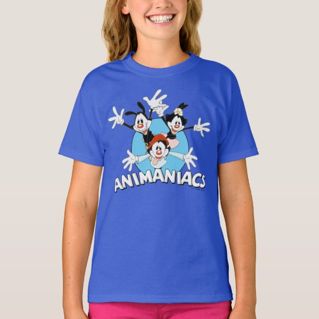 Animaniacs | Warner Siblings Arms Wide Graphic T-Shirt (Front)