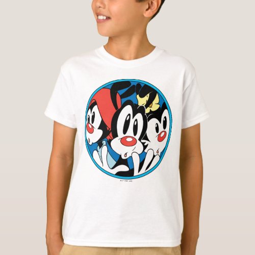 Animaniacs  Warner Siblings Circle Graphic T_Shirt