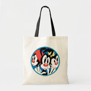 Animaniacs Warner Siblings Circle Graphic Tote Bag