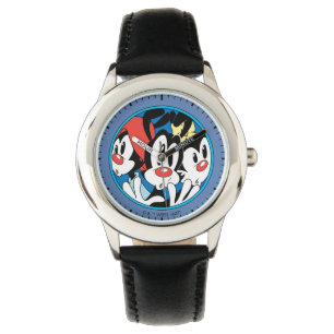 Animaniacs Warner Siblings Circle Graphic Watch