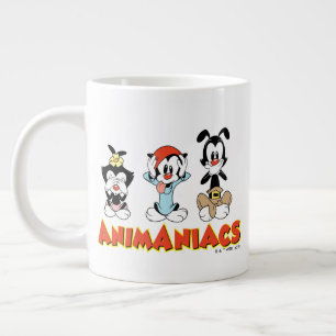 Animaniacs Warner Siblings "No Evil" Graphic Giant Coffee Mug