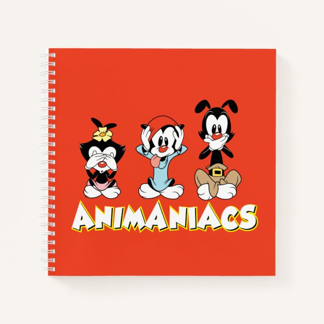 Animaniacs | Warner Siblings "No Evil" Graphic Notebook (Front)