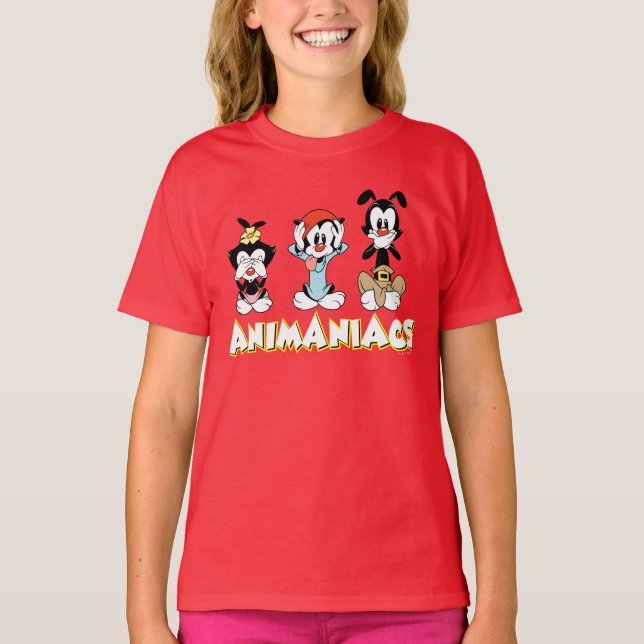 Animaniacs | Warner Siblings "No Evil" Graphic T-Shirt (Front)