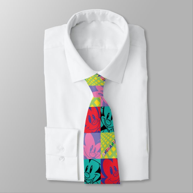 Animaniacs | Warner Siblings Pop Art Graphic Neck Tie (Tied)