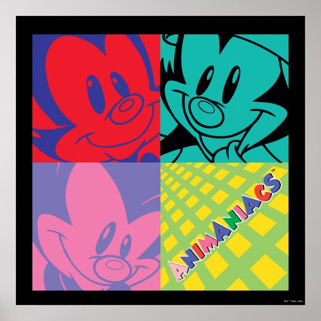 Animaniacs | Warner Siblings Pop Art Graphic Poster (Front)