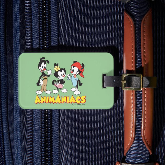 Animaniacs | Yakko, Dot, and Wakko Standing Luggage Tag (Front Insitu 4)