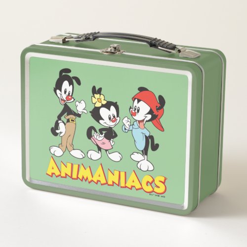 Animaniacs  Yakko Dot and Wakko Standing Metal Lunch Box