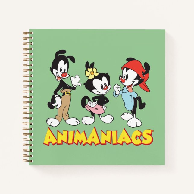 Animaniacs | Yakko, Dot, and Wakko Standing Notebook (Front)