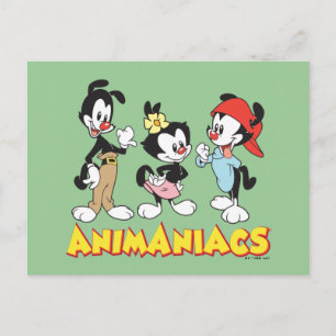 Animaniacs Yakko, Dot, and Wakko Standing Postcard