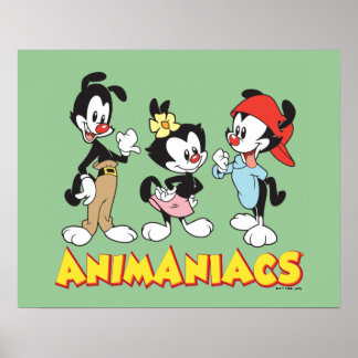 Animaniacs | Yakko, Dot, and Wakko Standing Poster
