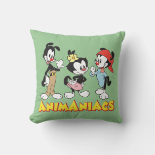 Animaniacs Yakko, Dot, and Wakko Standing Throw Pillow