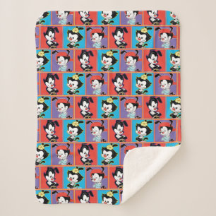 Animaniacs   Yakko, Dot, & Wakko Panel Graphic Sherpa Blanket