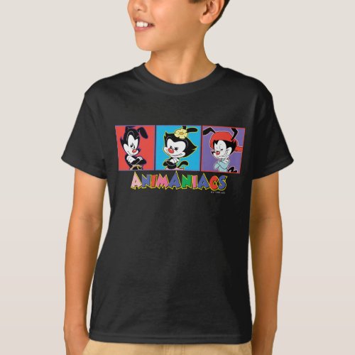 Animaniacs  Yakko Dot  Wakko Panel Graphic T_Shirt