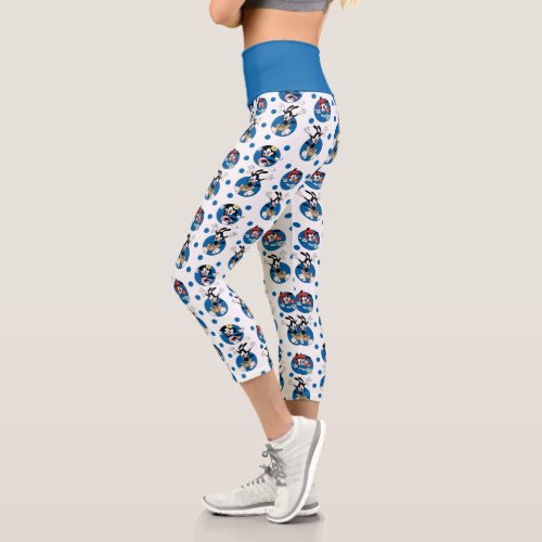 Animaniacs  Yakko Wakko  Dot Circle Pattern Capri Leggings