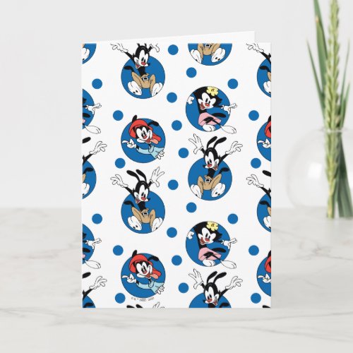 Animaniacs  Yakko Wakko  Dot Circle Pattern Card