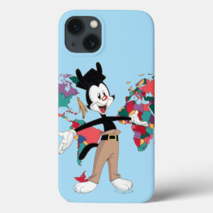 Animaniacs Yakko's World Map Graphic iPhone 13 Case