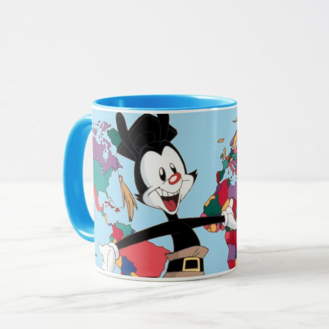 Animaniacs | Yakko's World Map Graphic Mug (Front Left)