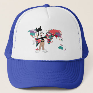 Animaniacs | Yakko's World Map Graphic Trucker Hat