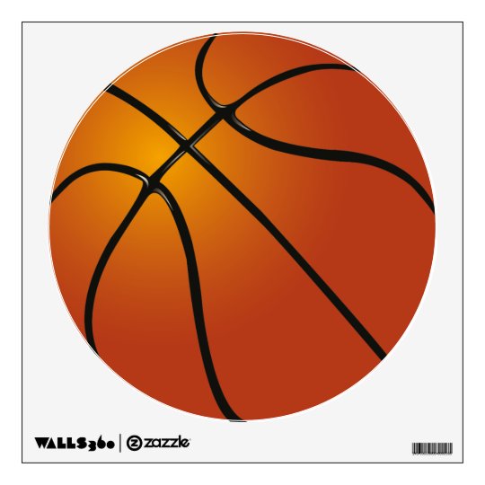Animated Basketball Wall Sticker | Zazzle
