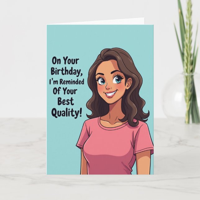 Animated Birthday Portrait Card (Front)