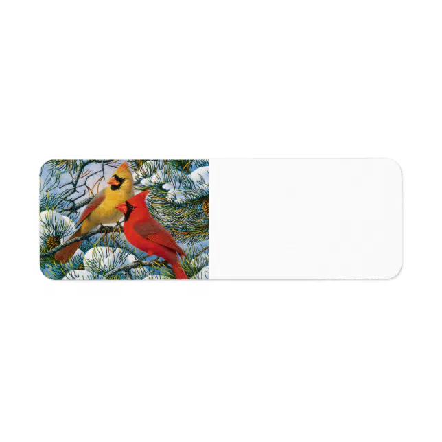 Animated Cardinal Label | Zazzle