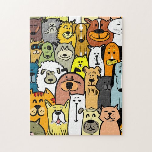Animated cats and dogs jigsaw puzzle