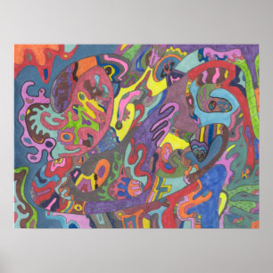 Animated Color, 24x18 Poster