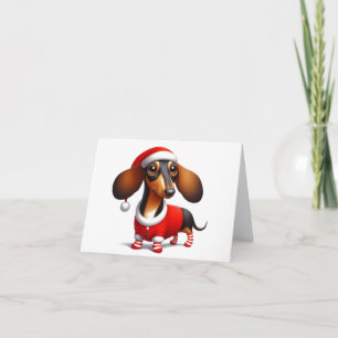 ANIMATED DACHSHUND CHRISTMAS CARD
