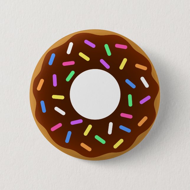 Animated Donut  Design Pinback Button (Front)