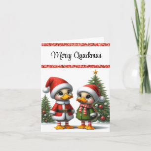 Animated Duck Christmas Card