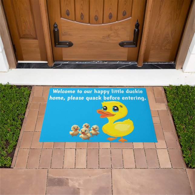 ANIMATED DUCK FAMILY DOOR MAT (Outdoor)