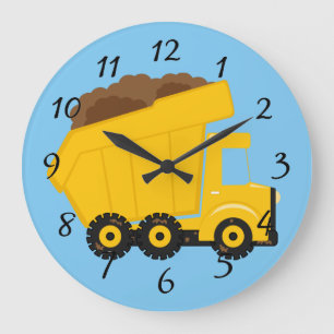 Animated Dump Truck Large Clock