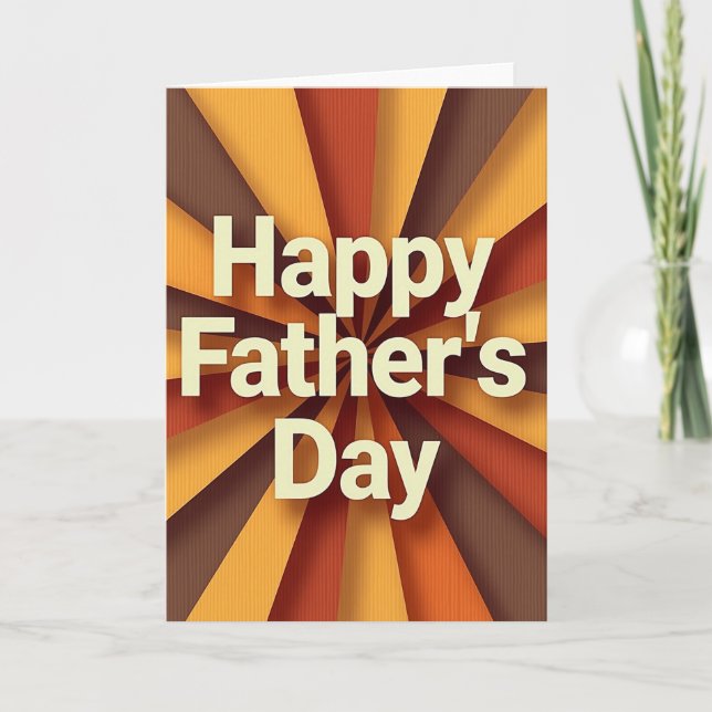 Animated Fathers Day Style Card (Front)