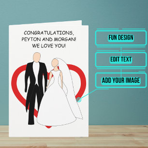 Animated Formal Couple Wedding Congratulations Card
