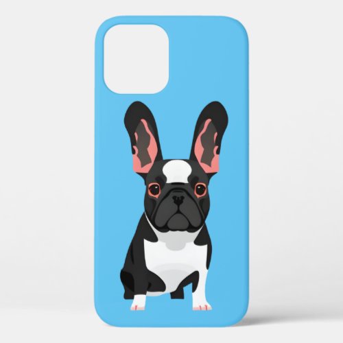 Animated French Bulldog iPhone 12 Case  