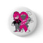 Animated Girl Breast Cancer Sucks Button