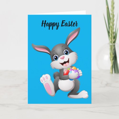 Animated Happy Easter Bunny Holiday Card