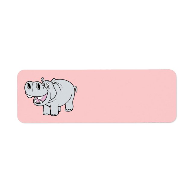 Animated Hippo Label (Front)