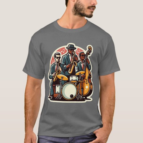 Animated Jazz Band _ T shirt