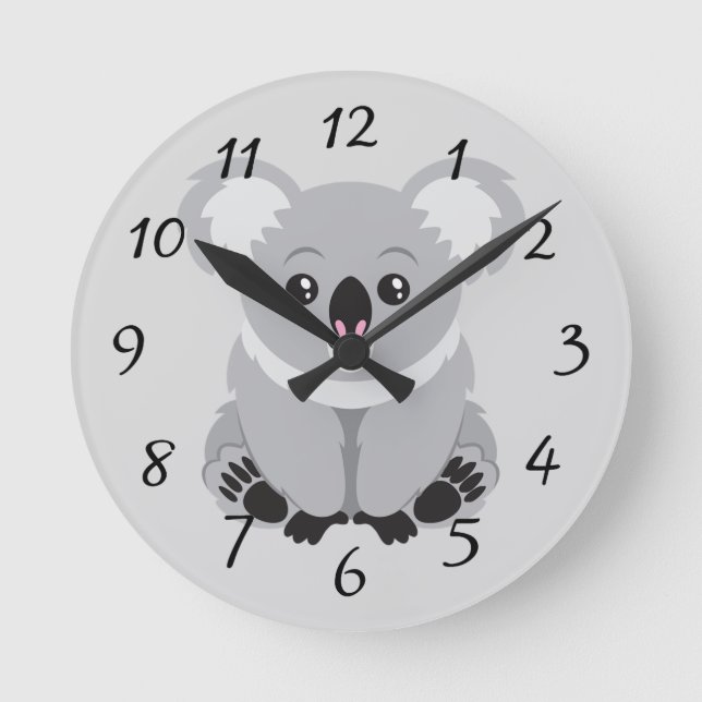 Animated Koala Bear Clock (Front)