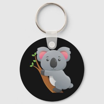 Animated Koala Bear Keychain by paul68 at Zazzle
