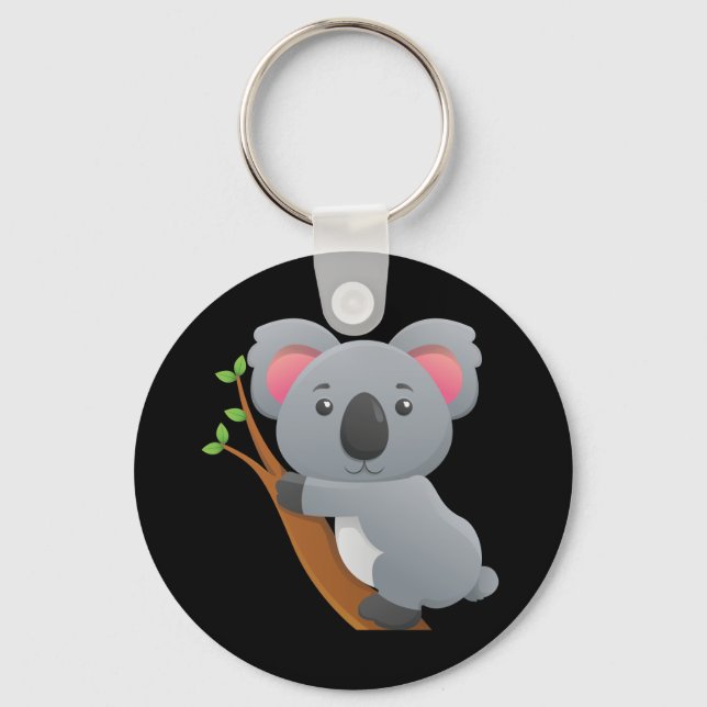 Animated Koala Bear Keychain (Front)