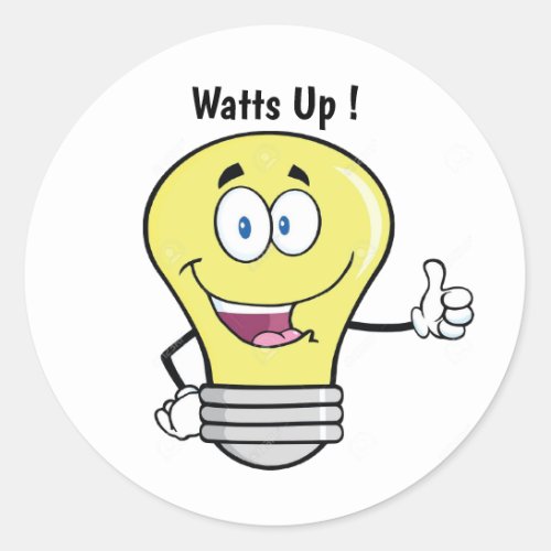 Animated light bulb Sticker