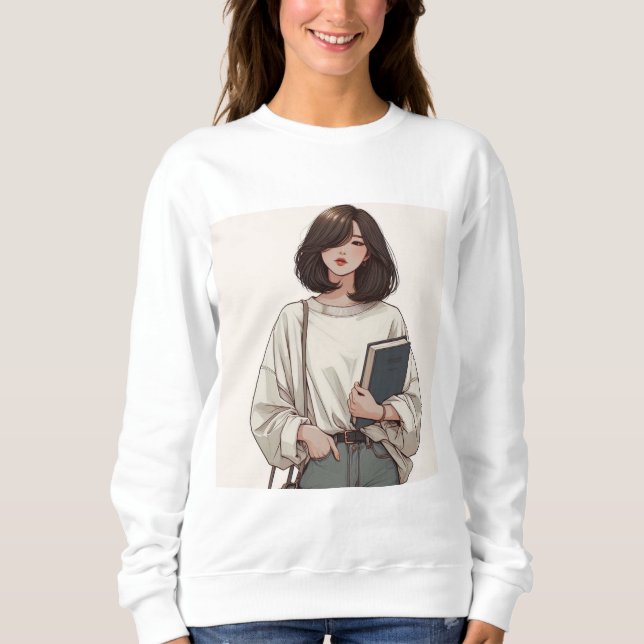 Animated printed Sweatshirt for Women | Winterwear (Front)