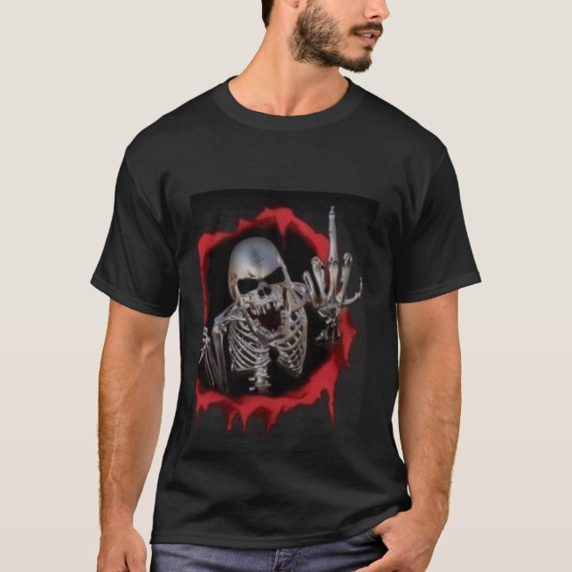 Animated-Skull T-Shirt (Front)