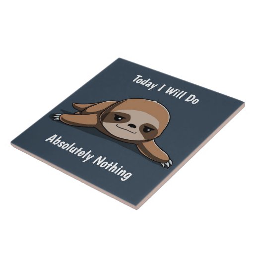 Animated Sloth Ceramic Tile Zazzle